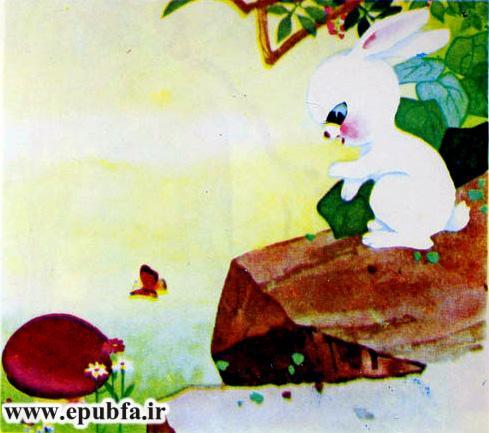 چهارخرگوش کوچولو به چیدن قارچ میروند-کتاب تصویری آموزش اتحاد و همکاری به کودکان-ایپابفا سایت قصه و داستان4